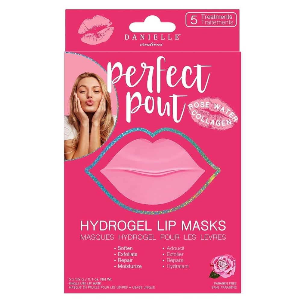 Perfect Pout Hydrogel Lip Masks - Pink